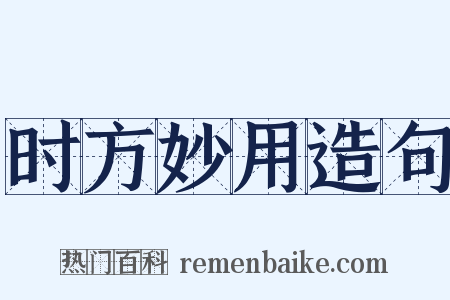 时方妙用造句是什么意思的图片